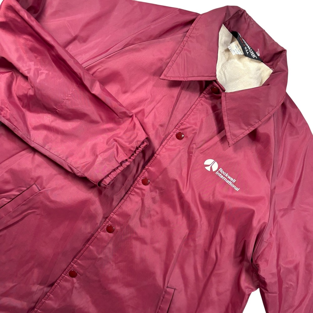 VTG Sportsmaster windbreaker Rockwell International Jacket Sz L Nylon grampacore